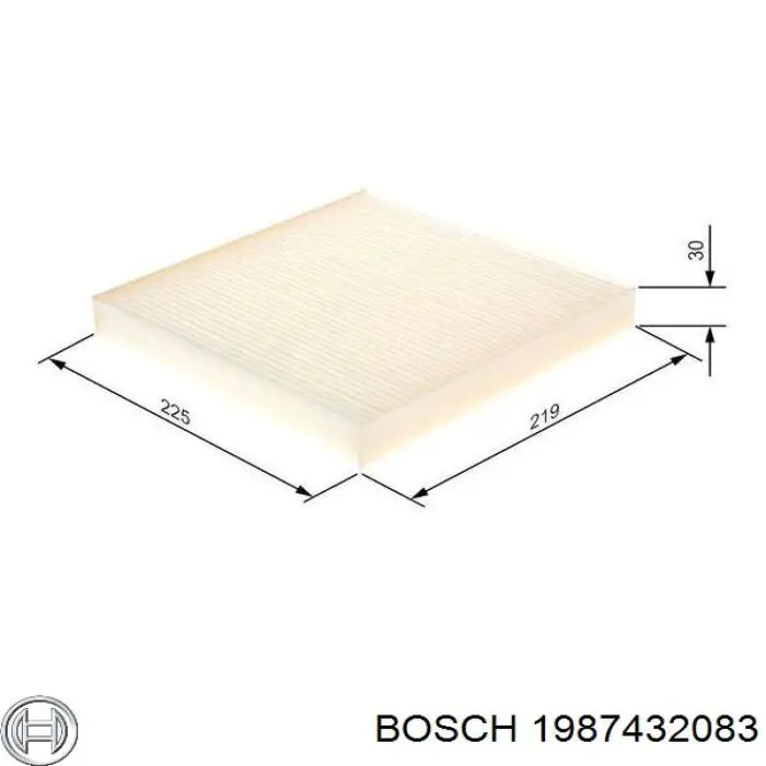 1987432083 Bosch filtro habitáculo