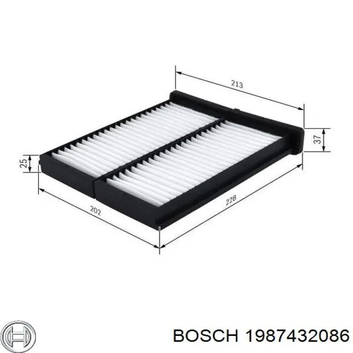1987432086 Bosch filtro habitáculo