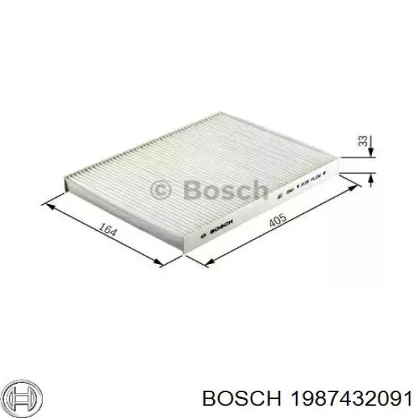 1987432091 Bosch filtro habitáculo