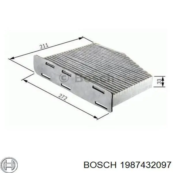 Filtro de cabina Bosch 1987432097 precio, desde 14,77 USD