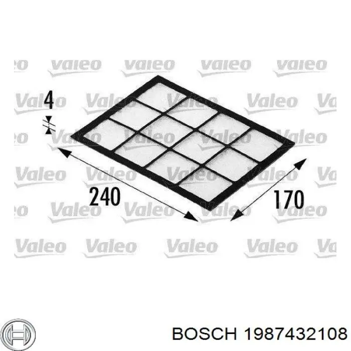 1987432108 Bosch filtro habitáculo
