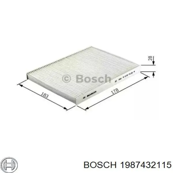 1987432115 Bosch filtro habitáculo