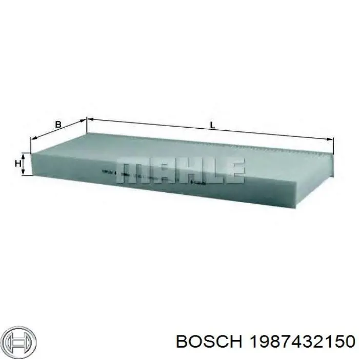 1987432150 Bosch filtro de habitáculo