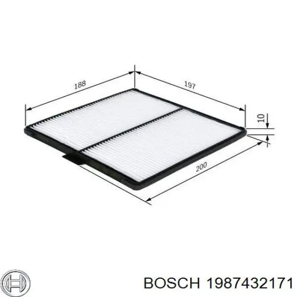 1987432171 Bosch filtro habitáculo