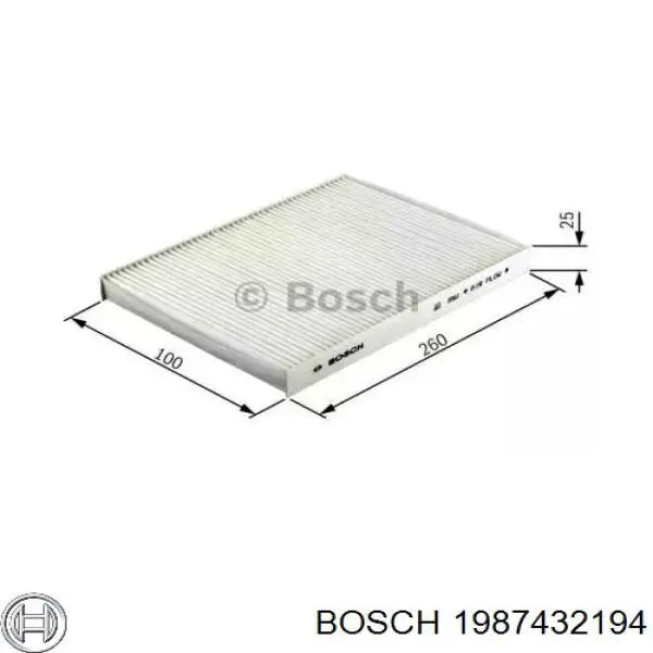 1987432194 Bosch filtro de habitáculo