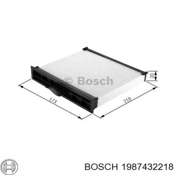 Filtro de habitáculo 1987432218 Bosch