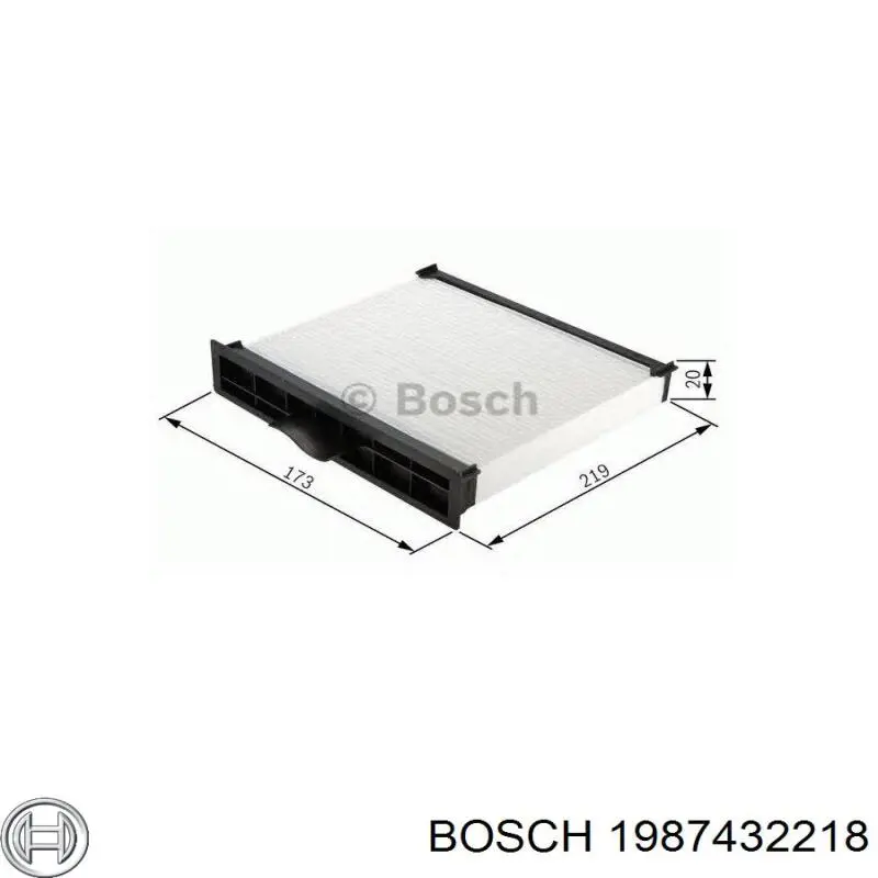 1987432218 Bosch Filtro antipolen