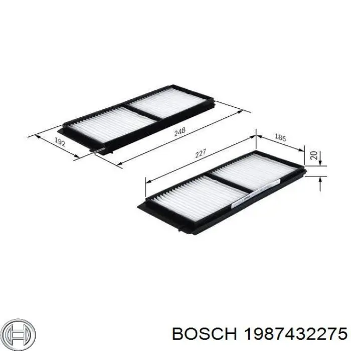 1987432275 Bosch filtro de habitáculo