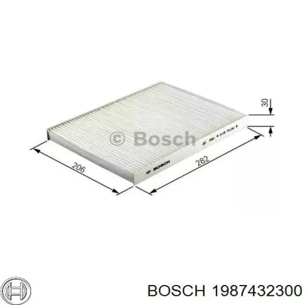 Filtro de cabina Bosch 1987432300 precio, desde 8,92 EUR
