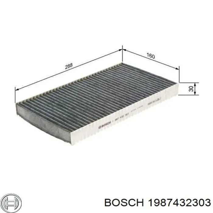1987432303 Bosch filtro habitáculo