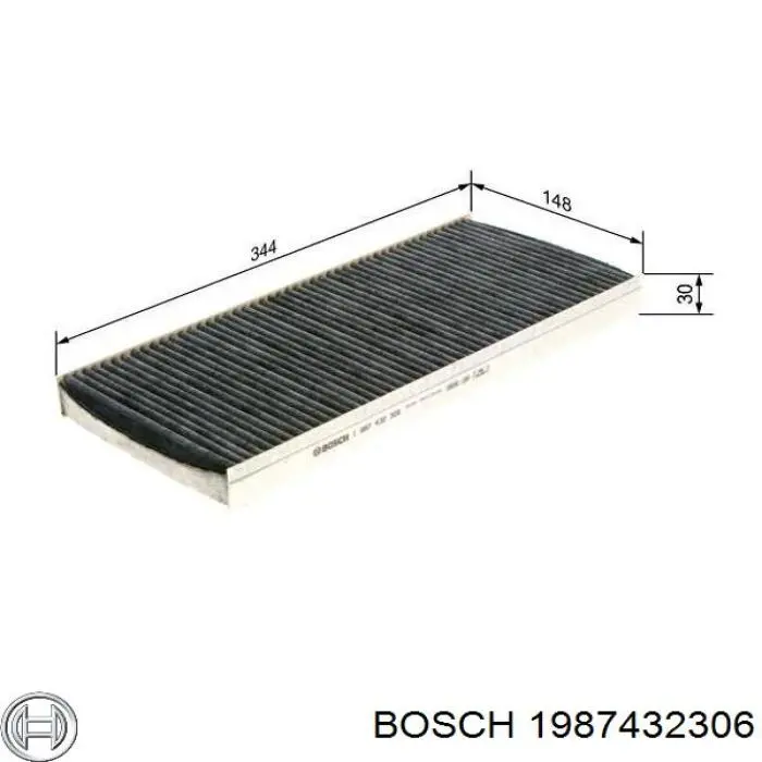 1987432306 Bosch filtro habitáculo