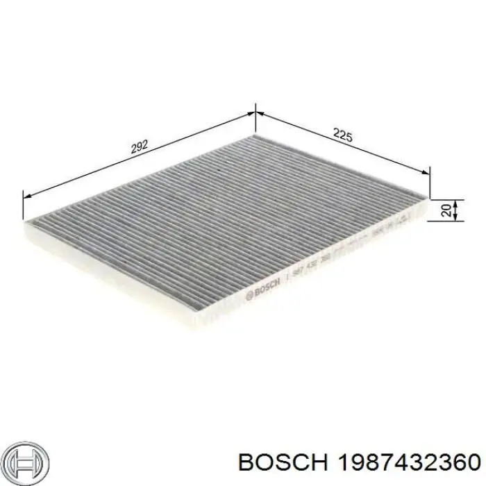 1987432360 Bosch filtro habitáculo