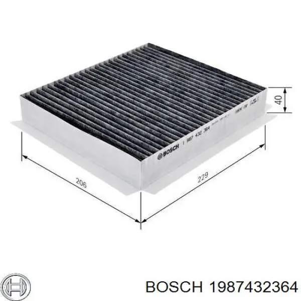1987432364 Bosch filtro habitáculo