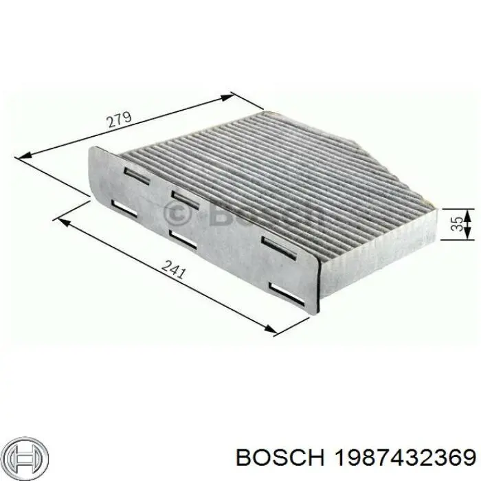 1987432369 Bosch Filtro antipolen