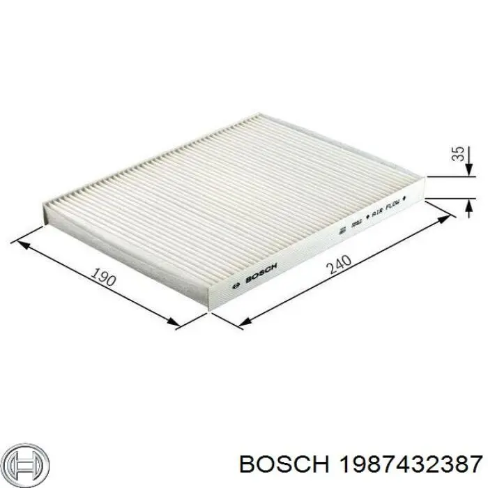 1987432387 Bosch filtro habitáculo