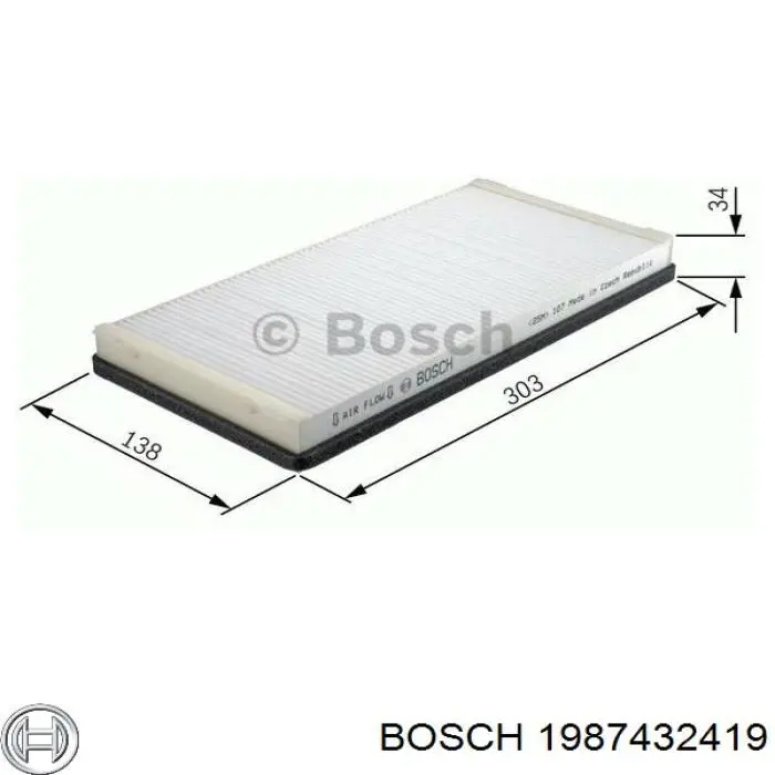 1987432419 Bosch filtro habitáculo