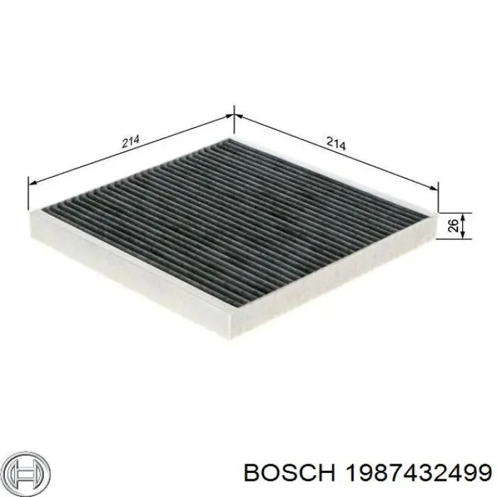 1987432499 Bosch filtro de habitáculo