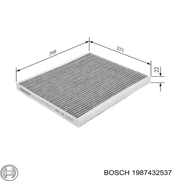 Filtro de polen Bosch 1987432537