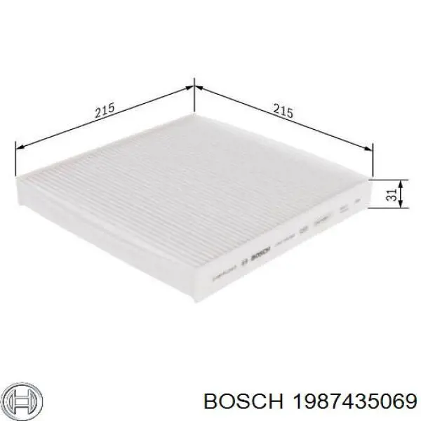 1987435069 Bosch filtro de habitáculo