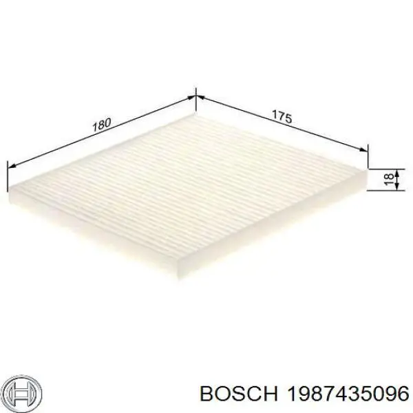 1987435096 Bosch filtro habitáculo