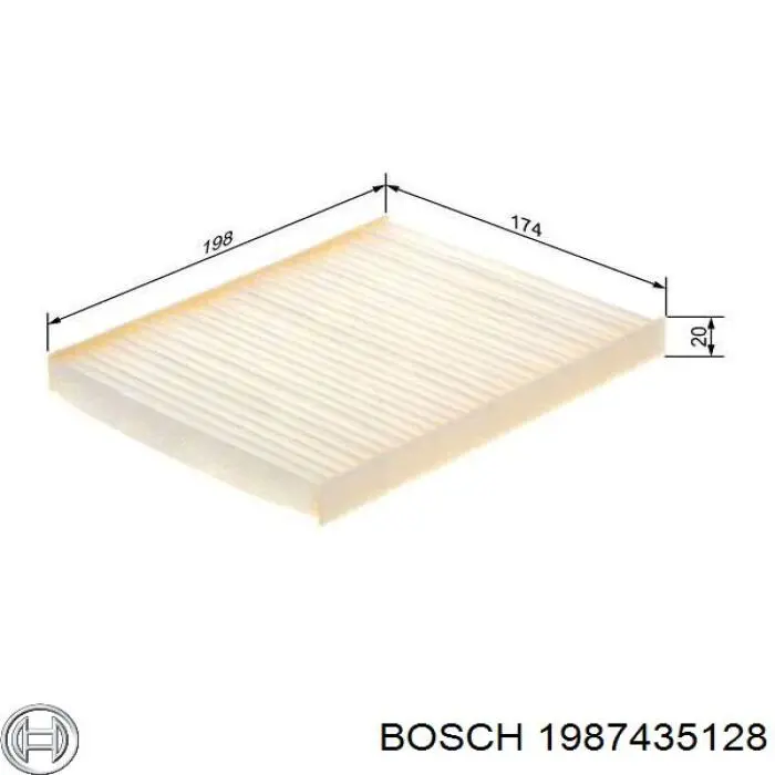 1987435128 Bosch filtro habitáculo