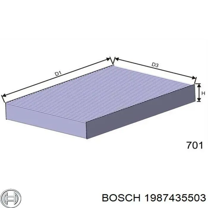 1987435503 Bosch Filtro antipolen