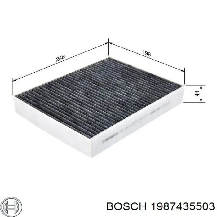 Filtro de polen Bosch 1987435503