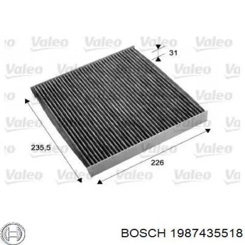 1987435518 Bosch Filtro antipolen