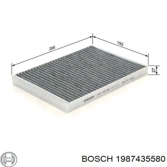 1987435580 Bosch filtro de habitáculo