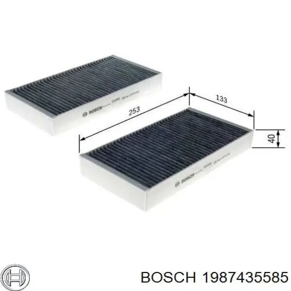 1987435585 Bosch filtro de habitáculo