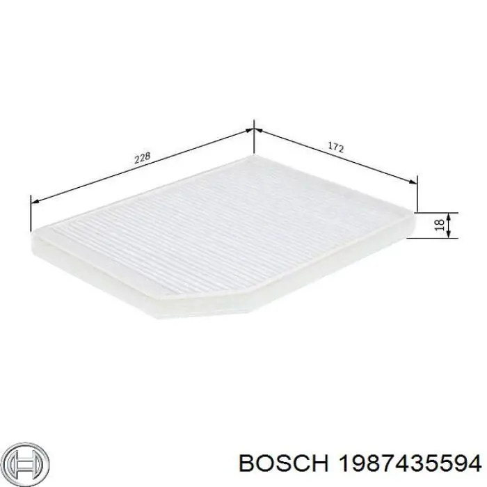 1987435594 Bosch filtro habitáculo