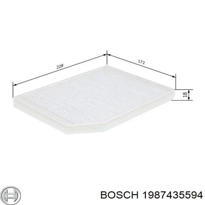 1987435594 Bosch filtro de habitáculo