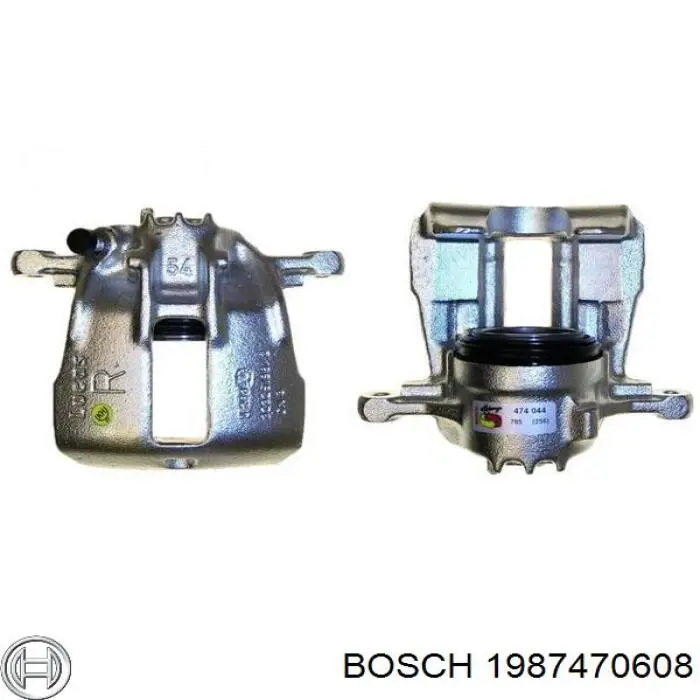 1987470608 Bosch soporte, pinza de freno trasera