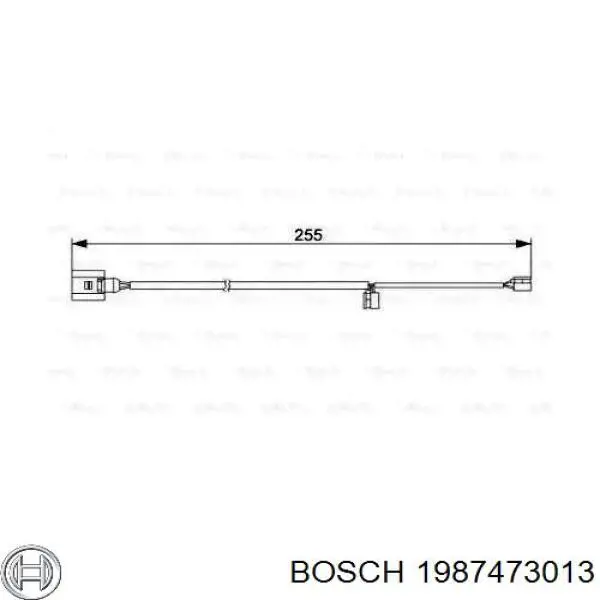 Comprar 1987473013 Bosch Sensor de desgaste de pastillas de freno trasero