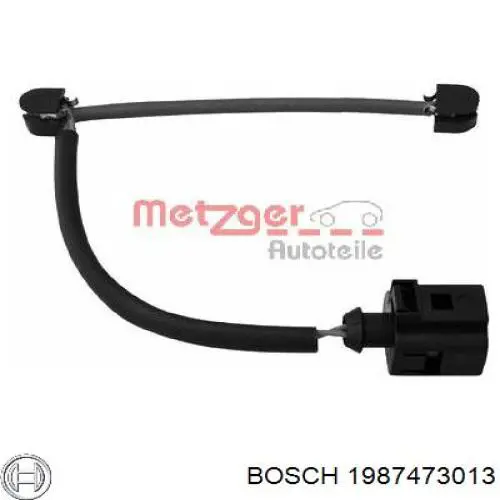 Sensor de desgaste de pastillas de freno trasero Bosch 1987473013