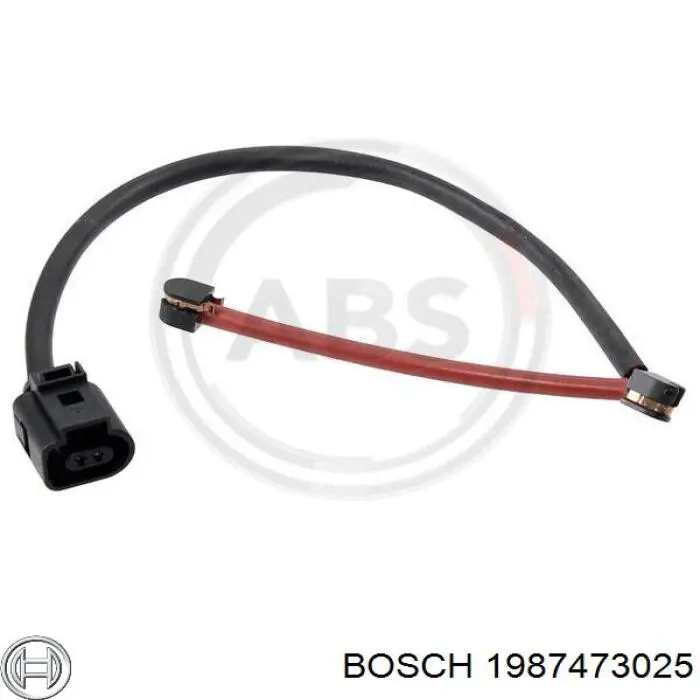 1987473025 Bosch contacto de aviso, desgaste de los frenos