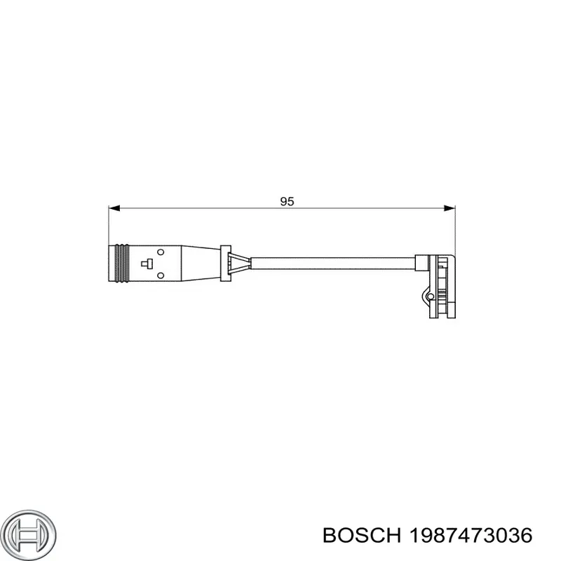 Comprar 1987473036 Bosch Sensor de desgaste de pastillas de freno trasero