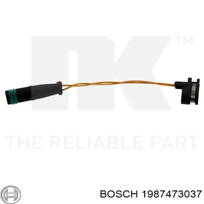 Sensor de desgaste de las pastillas de freno delanteras Bosch 1987473037