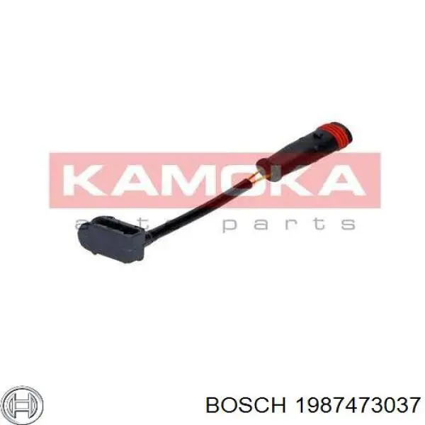 1987473037 Bosch Sensor de desgaste de las pastillas de freno delanteras