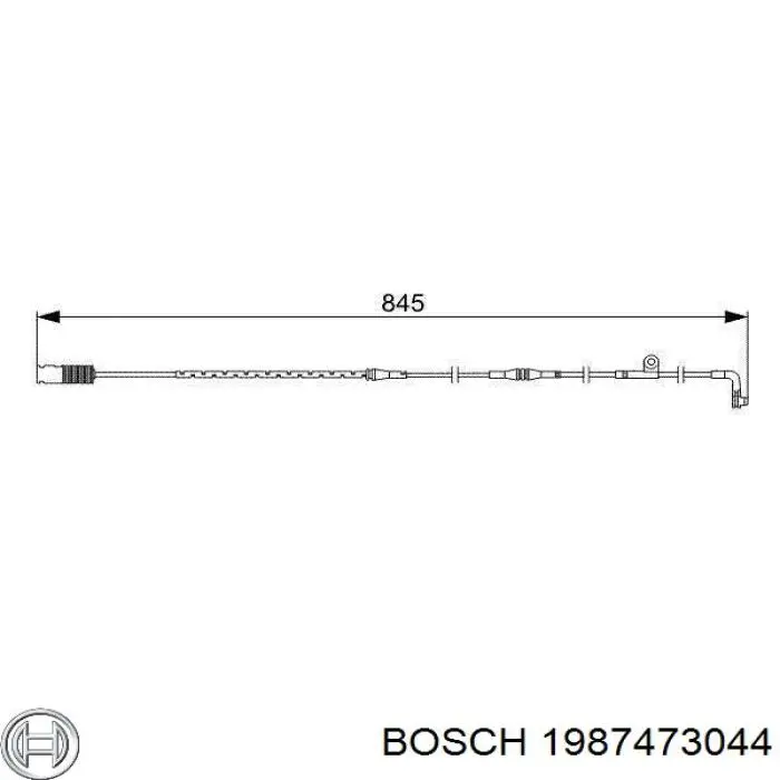 1987473044 Bosch contacto de aviso, desgaste de los frenos, trasero