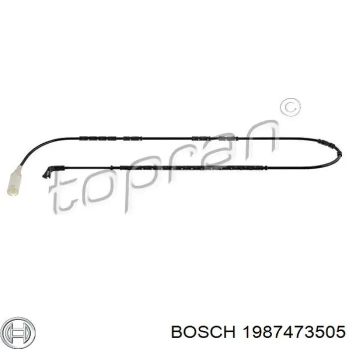 1987473505 Bosch contacto de aviso, desgaste de los frenos, trasero