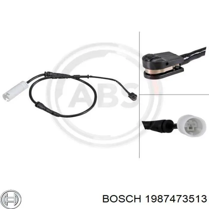 1987473513 Bosch contacto de aviso, desgaste de los frenos