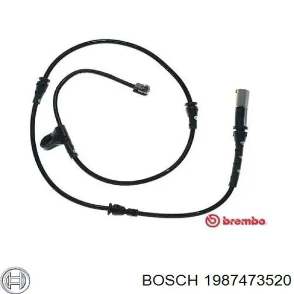 Sensor de desgaste de las pastillas de freno delanteras 1987473520 Bosch