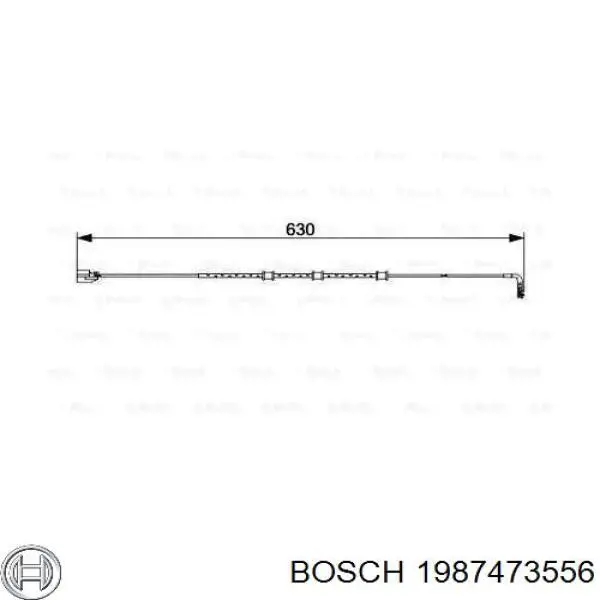 1987473556 Bosch contacto de aviso, desgaste de los frenos, trasero
