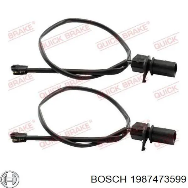 Sensor de desgaste de las pastillas de freno delanteras Bosch 1987473599 precio, desde 5,16 EUR