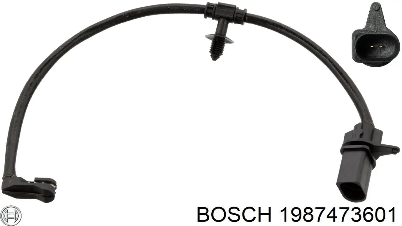 Sensor de desgaste de pastillas de freno trasero Bosch 1987473601