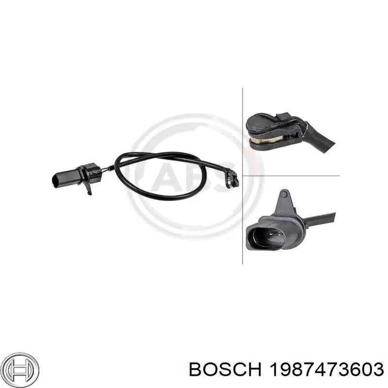 Sensor de desgaste de pastillas de freno trasero Bosch 1987473603 precio, desde 3,99 EUR