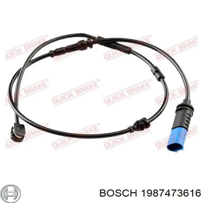 1987473616 Bosch sensor abs delantero