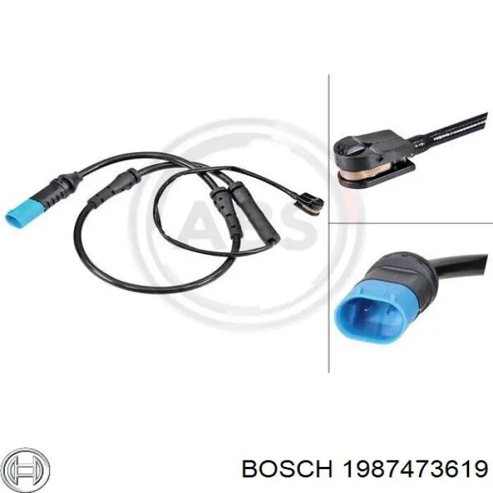 1 987 473 619 Bosch contacto de aviso, desgaste de los frenos