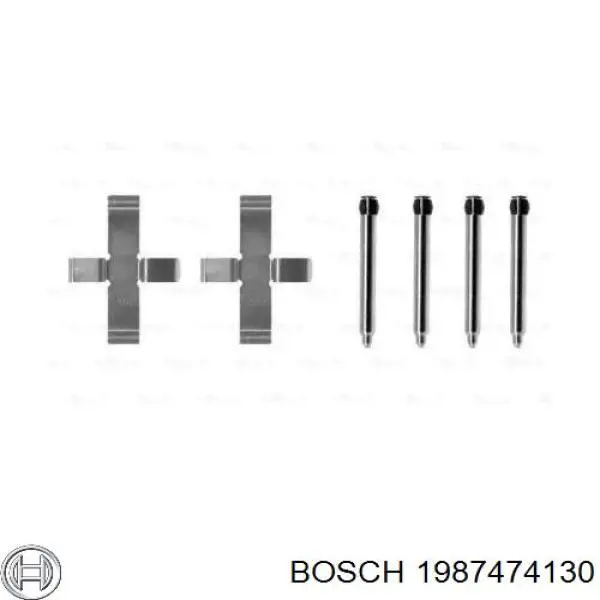 1987474130 Bosch juego de reparación, pastillas de frenos
